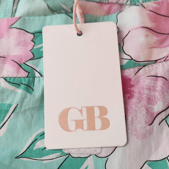 Gianni Bini Mint Green and Pink Floral Mini Skirt Size XXL NWT (3821) - Picture 5 of 7